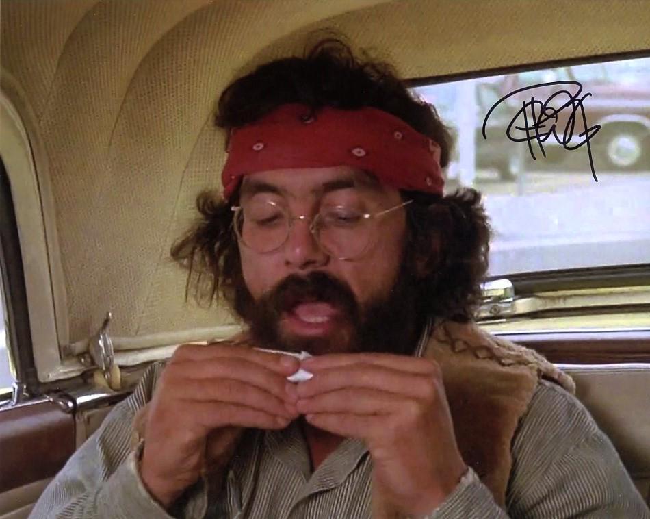 Tommy Chong UP IN SMOKE In Person Signed Photo: Photo size is 8 x 10. Super in person signed photo from the movie UP IN SMOKE