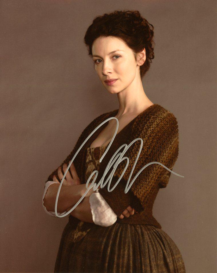 Caitriona Balfe OUTLANDER In Person Signed Photo: Photo size is 8 x 10. Caitriona Balfe in person signed autographed photo from the TV series OUTLANDER. Caitriona Balfe as the character Claire Randall