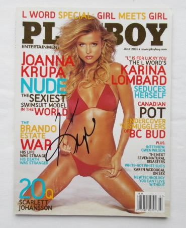 Joanna Krupa Signed Playboy Magazine: Joanna Krupa signed Playboy magazine July 2005. I still have some issues left from my personal collcetion of signed Payboy Magazines. So here they are up for sale.