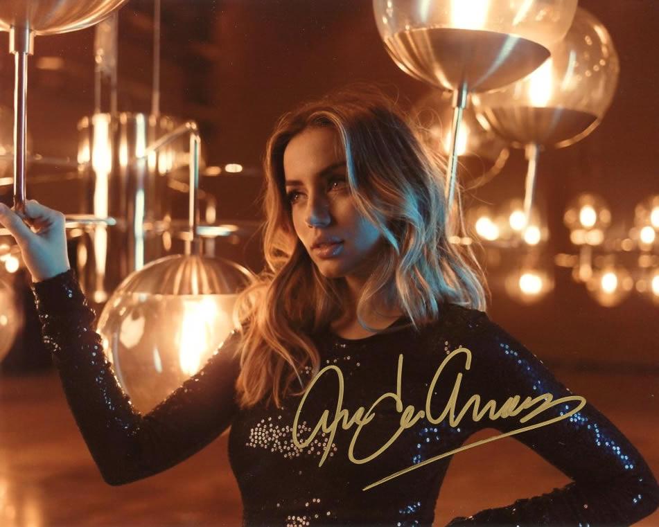 Ana de Armas BEAUTIFUL Signed Photo: Ana De Armas - beautiful in person signed autographed photo of this Cuban star. Ana de Armas has grown in current popularity with the new movie HANDS OF STONE.