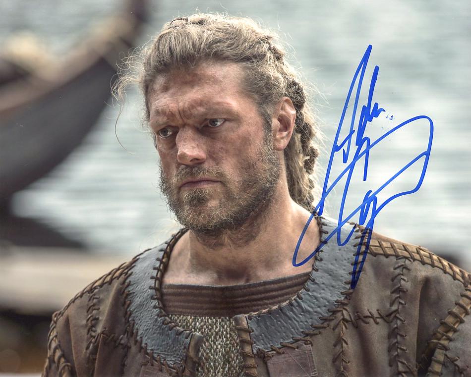 Adam Copeland VIKINGS Signed Photo: Adam Copeland in person signed autographed photo from the HBO series VIKINGS. Adam Copeland as the character Kjetill Flatnose.