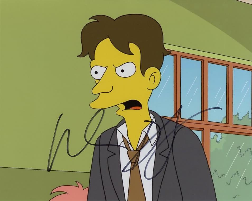 Willem Dafoe THE SIMPSONS Signed Photo: Willem Dafoe in person signed autographed photo from the TV series THE SIMPSONS. Willem Dafoe voiced the character Mr. Lassen