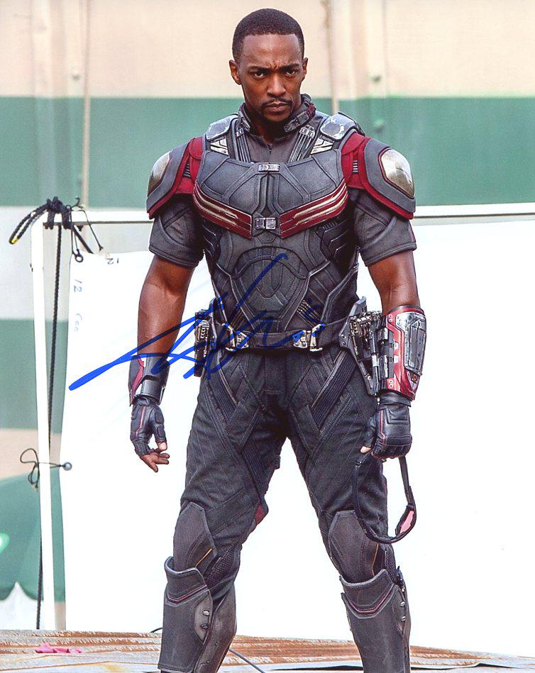 Anthony Mackie CAPT. AMERICA WINTER SOLDIER Signed: Anthony Mackie in person signed autographed photo from the movie CAPT. AMERICA WINTER SOLDIER. Anthony Mackie as the character Sam Wilson / Falcon