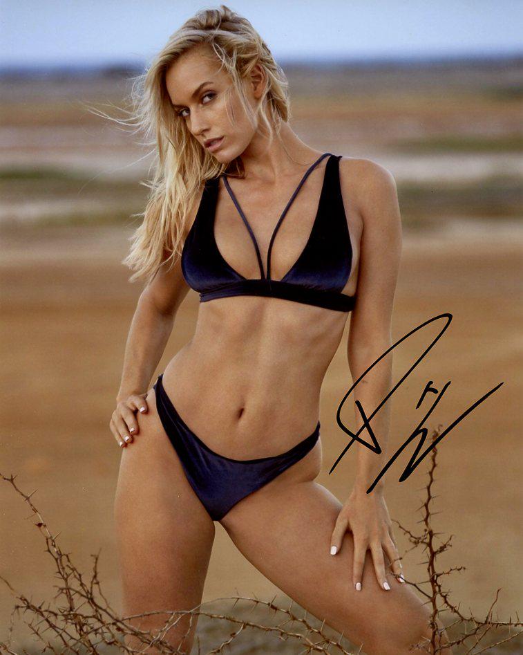Paige Spiranac SEXY - GOLFER Signed Photo: Paige Spiranac in person signed autographed photo. Paige Spiranac (born March 26, 1993) is an American social media personality and retired professional golfer. She played college golf at both the Uni