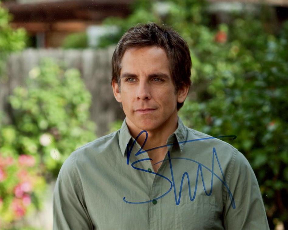 Ben Stiller LITTLE FOCKERS Signed Photo: Ben Stiller in person signed autographed photo from the movie LITTLE FOCKERS. Ben Stiller as the character Greg Focker.