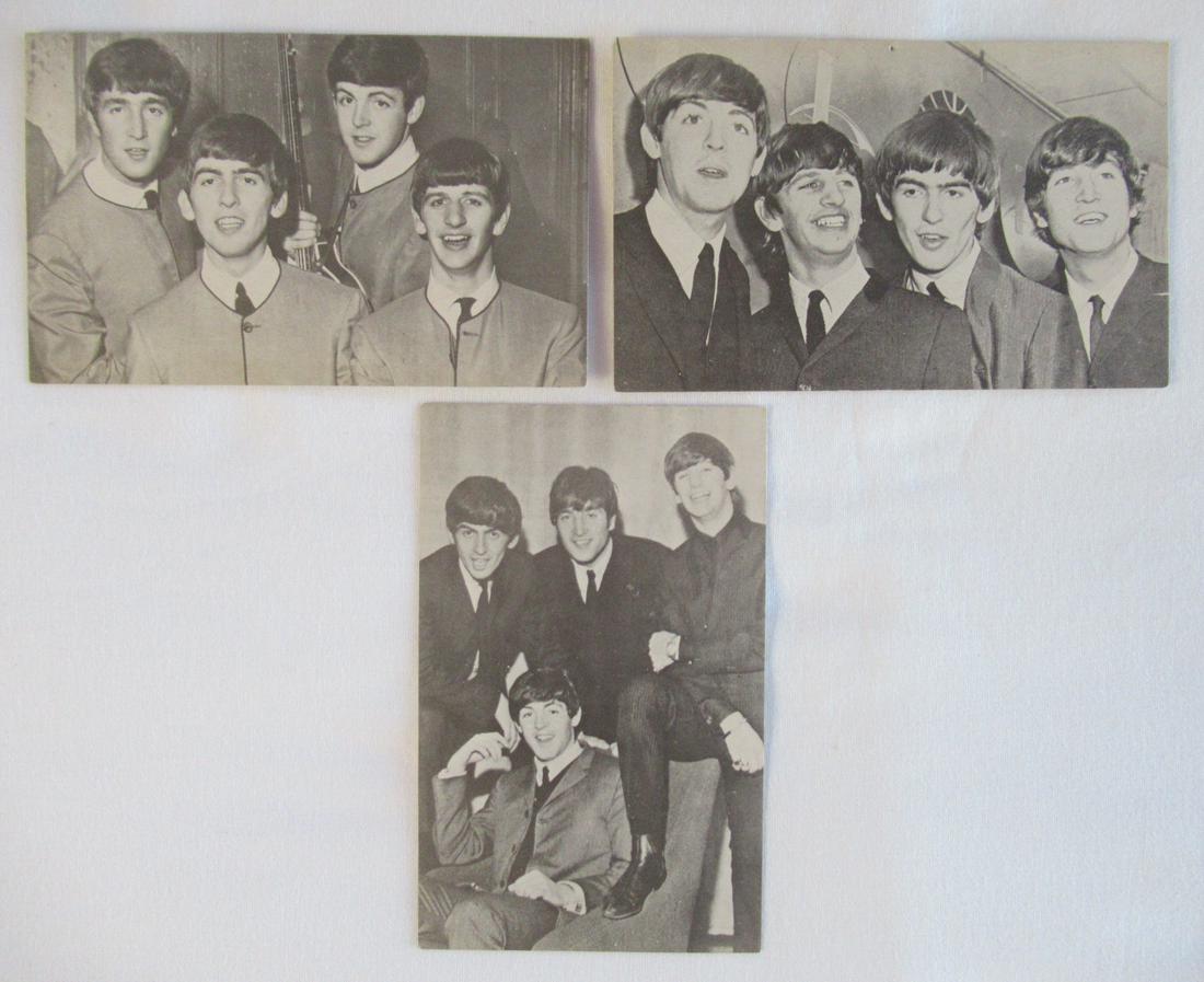 Vintage (3) Beatles 1960's Arcade Cards: The Beatles; 1960's Arcade B&W cards. Measures :3-1/4" X 5 " Approx.. And in near mint condition, the cards are blank on the backs. What are ARCADE CARDS? Collectible picture cards were issued in ciga