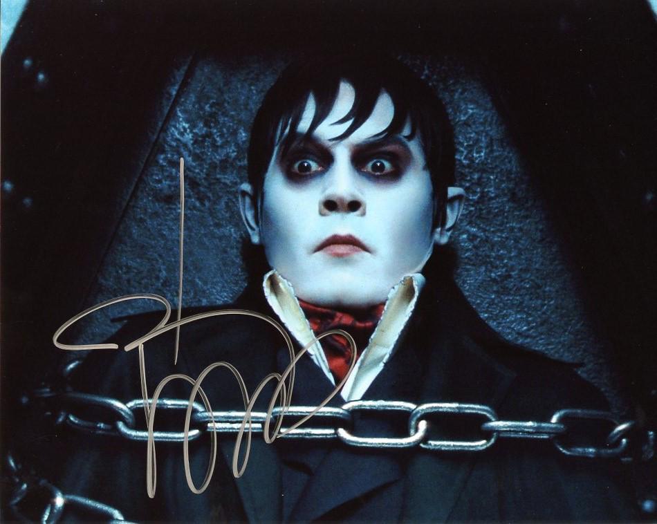 Johnny Depp DARK SHADOWS In Person Signed Photo: In person signed photo from the movie DARK SHADOWS