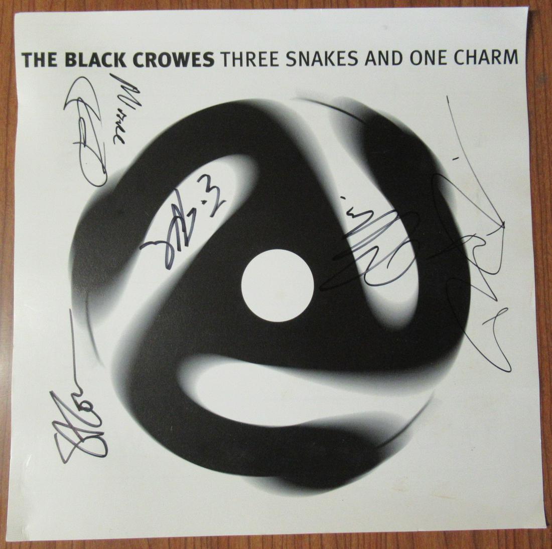 Black Crowes 12x12 In Person Signed Poster: The Black Crowes 12x12 in person signed poster. All signatures on this were obtained by me. This is signed by Chris Robinson, Rich Robinson, Eddie Harsch, Marc Ford and Steve Gorman
