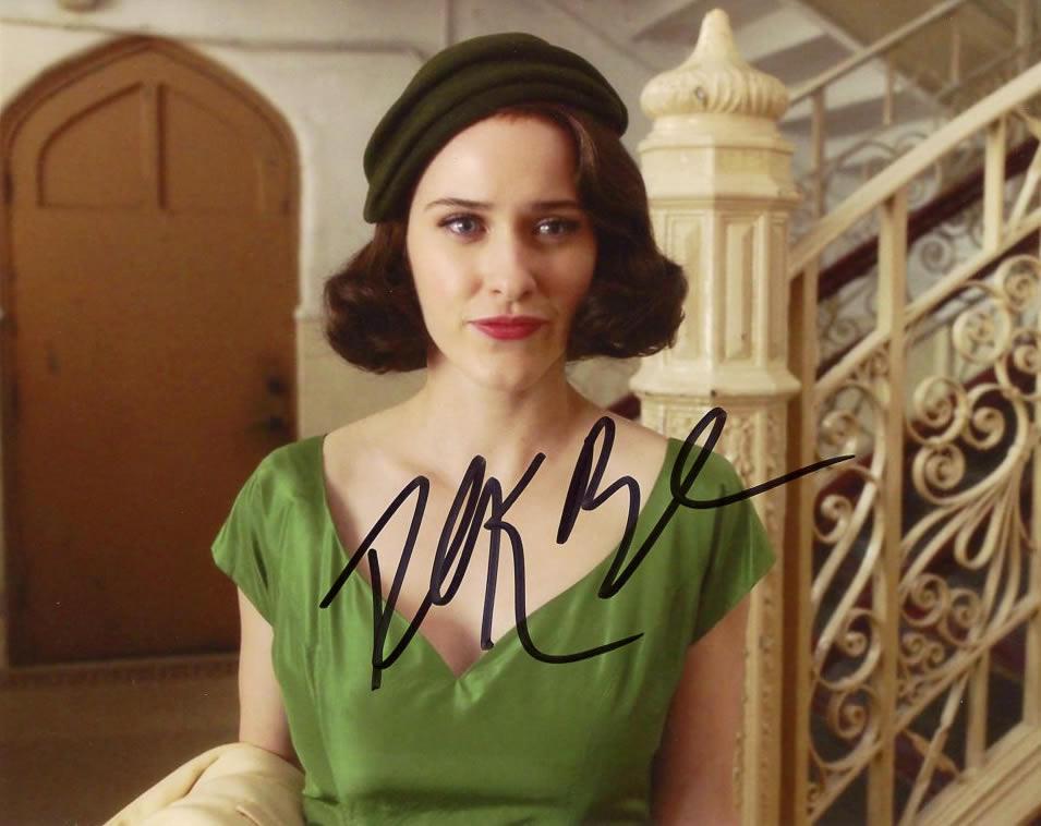Rachel Brosnahan THE MARVELOUS MRS. MAISEL In Person: Rachel Brosnahan in person signed autographed photo from the TV series THE MARVELOUS MRS. MAISEL. Rachel Brosnahan as the character Miriam "Midge" Maisel