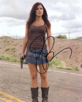 Sophia Bush THE HITCHER In Person Signed Photo: Sophia Bush in person signed autographed photo from the movie THE HITCHER. Sophia Bush as the character Grace Andrews