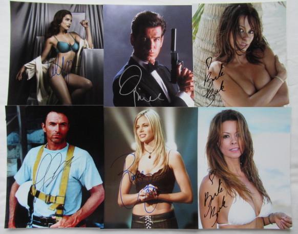 (10) 8x10 In Person Signed Photo Lot #2: All photos in this lot are 8x10. In this lot you are getting: Kelly Brook, Pierce Brosnan, Brooke Burke, Tim Daly, Alana de La Garza, Brooke Burns, Brooke Burke, Cat Deeley, Brooklyn Decker, and Clair