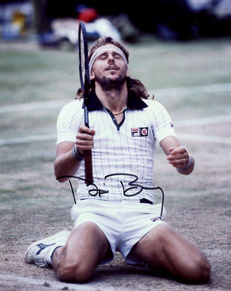 Bjorn Borg TENNIS In Person Signed Photo: Bjorn Borg in person signed autographed photo. BjÃ¶rn Rune Borg is a former world No. 1 tennis player from Sweden. Between 1974 and 1981, he became the first man in the Open Era to win 11 Grand Slam