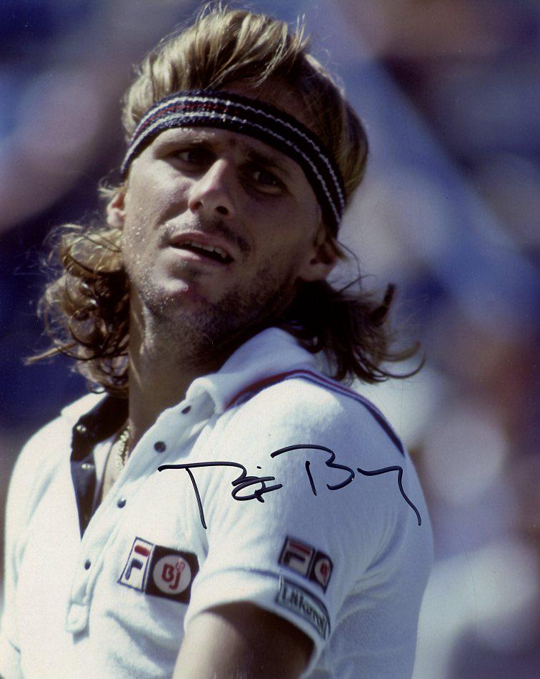 Bjorn Borg TENNIS In Person Signed Photo: Bjorn Borg in person signed autographed photo. BjÃ¶rn Rune Borg is a former world No. 1 tennis player from Sweden. Between 1974 and 1981, he became the first man in the Open Era to win 11 Grand Slam