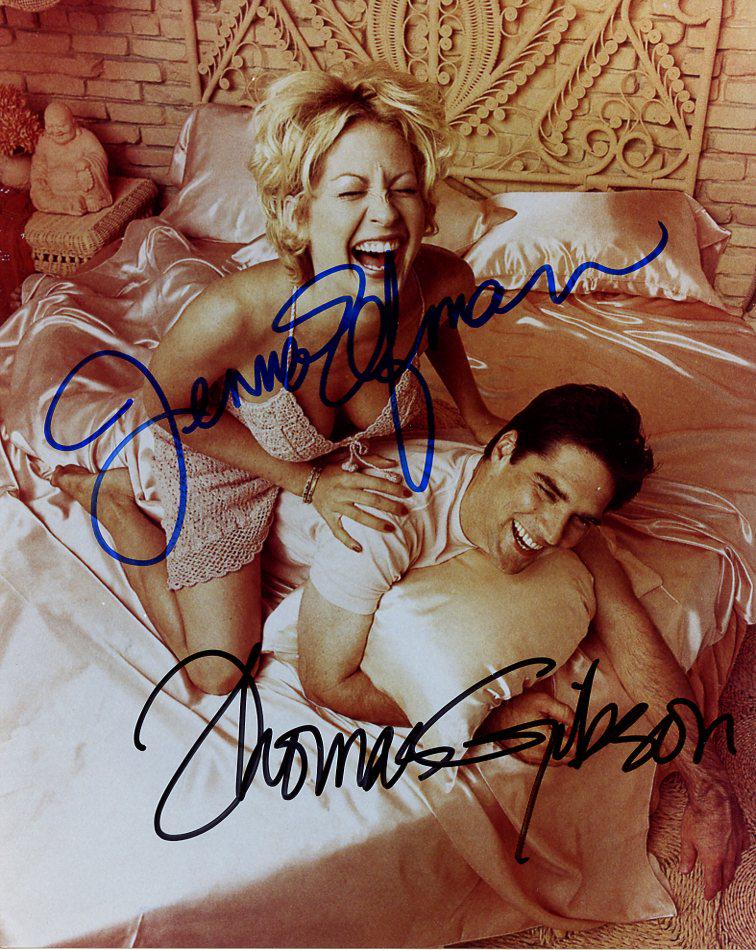 Elfman / Gibson DHARMA & GREG In Person Signed Photo: Jenna Elfman / Thomas Gibson in person signed autographed photo from the TV series Dharma & Greg