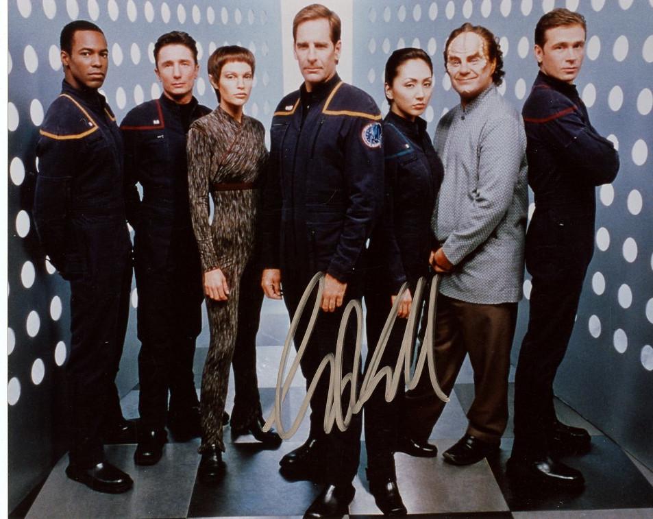 Scott Bakula STAR TREK ENTERPRISE In Person Signed: Scott Bakula in person signed autographed photo from the TV series STAR TREK ENTERPRISE. Scott Baklua as the character Capt. Jonathan Archer