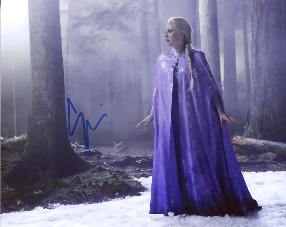 Georgina Haig OUAT Signed Photo: Georgina Haig in person signed autographed photo from the TV series ONCE UPON A TIME. Georgina Haig as the character Queen Elsa
