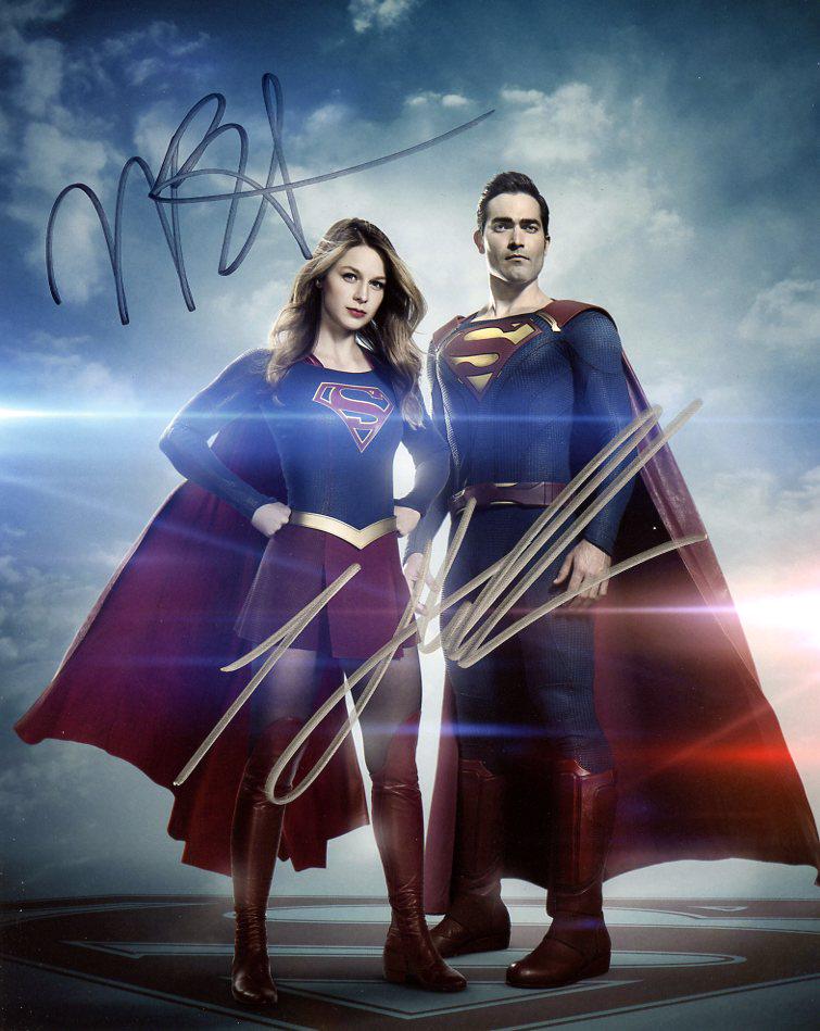 Melissa Benoist / Tyler Hoechlin SUPERGIRL Signed Photo: Melissa Benoist / Tyler Hoechlin in person signed autographed photo from the TV series SUPERGIRL. Melissa Benoist / Tyler Hoechlin as the character's SUPERGIRL and SUPERMAN