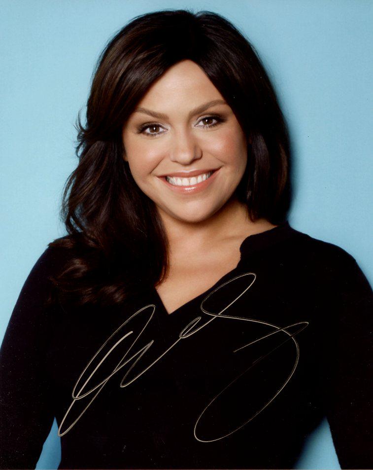 Rachael Ray PRETTY Signed Photo: Rachael Ray in person signed autographed photo. Rachael Ray is an American television personality, businesswoman, celebrity cook and author. She hosts the syndicated daily talk and lifestyle program R