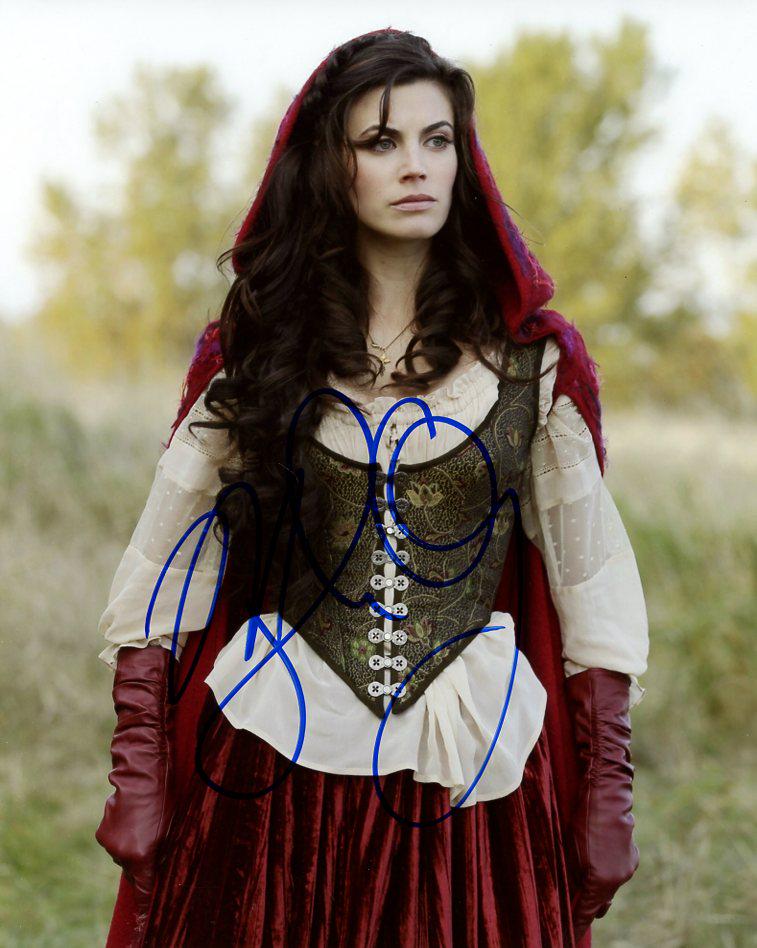 Meghan Ory ONCE UPON A TIME Signed Photo: Meghan Ory in person signed autographed photo from the TV series ONCE UPON A TIME. Meghan Ory as the character Red Riding Hood