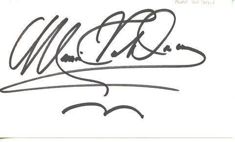 Mimi Van Doren In Person Signed Index Card: Mimi Van Doren ( 90 years young ) is an American actress, model, singer, and sex symbol. She is perhaps best remembered for the rock 'n' roll, juvenile delinquency exploitation movie Untamed Youth.