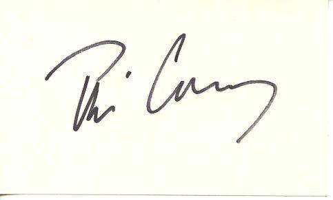 Tim Curry Signed 3 x 5 Index Card: Tim Curry Signed 3 x 5 index card. Timothy James Curry is an English actor and singer. He is known for working in a diverse range of theatre, film, and television, most often portraying villainous cha