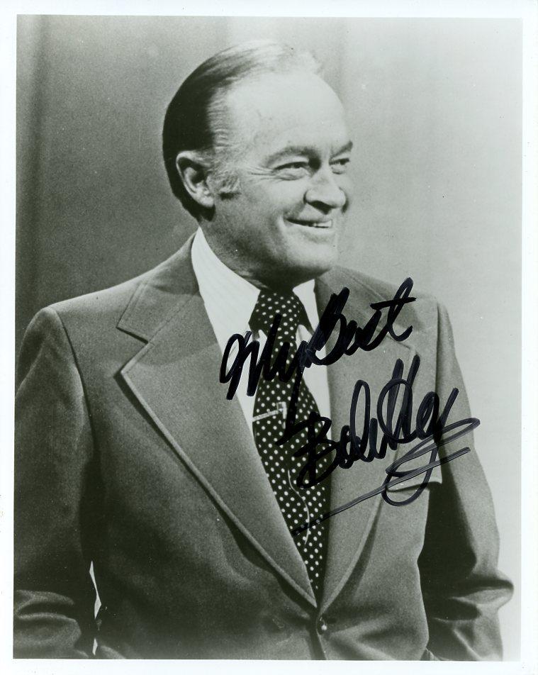 Bob Hope COMEDY LEGEND Signed Photo: Bob Hope fantastic vintage B&W signed photo. Leslie Townes "Bob" Hope KBE was a British-American stand-up comedian, vaudevillian, actor, singer, dancer, athlete and author.