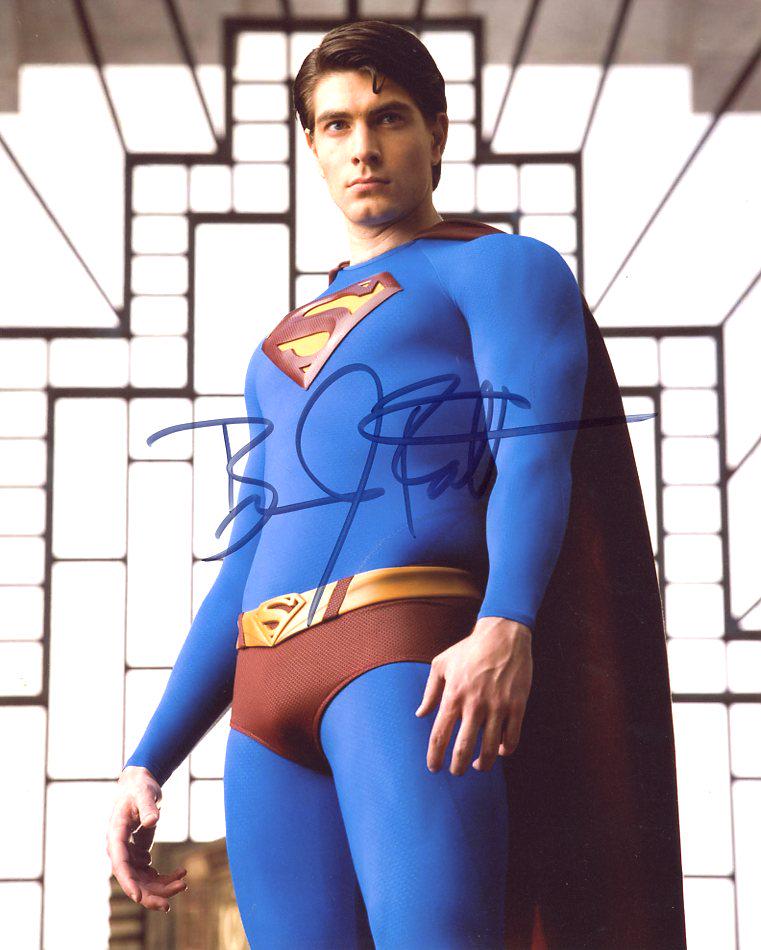 Brandon Routh SUPERMAN RETURNS In Person Signed Photo: Brandon Routh in person signed autographed photo from the movie SUPERMAN RETURNS. Brandon Routh as the character Clark Kent / Superman.