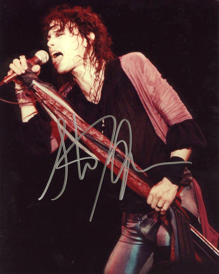 Steven Tyler AEROSMITH In Person Signed Photo: ( TOUGH Singature ) Steven Tyler in person signed autographed photo. Steven Victor Tallarico, known professionally as Steven Tyler, is an American singer, songwriter, musician, actor, and former telev