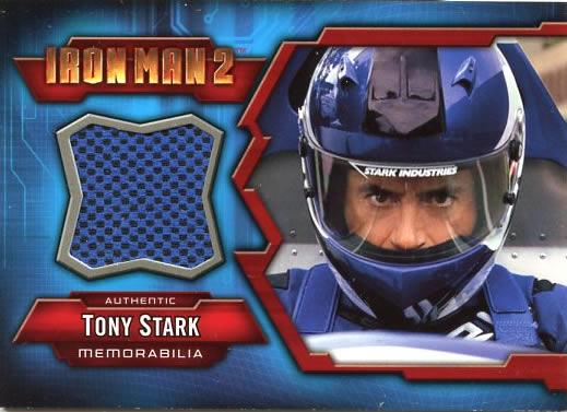 Rare Robert Downey Jr IRONMAN TWO Costume Nonsports: From Upper Deck are here is a hard to find costume card from the Marvel movie Iron Man 2. Iron Man 2 costume card IMC-1 Tony Stark (Robert Downey Jr) racing suit.