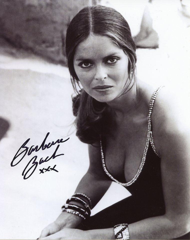 Barbara Bach SPY WHO LOVED ME In Person Signed Photo: Barbara Bach in person signed autographed photo from the James Bond movie THE SPY WHO LOVED ME. Barbara Bach as the character Major Anya Amassova
