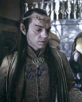 Hugo Weaving LOTR In Person Signed Photo: Nice in person signed photo from the movie THE HOBBIT AN UNEXPECTED JOURNEY