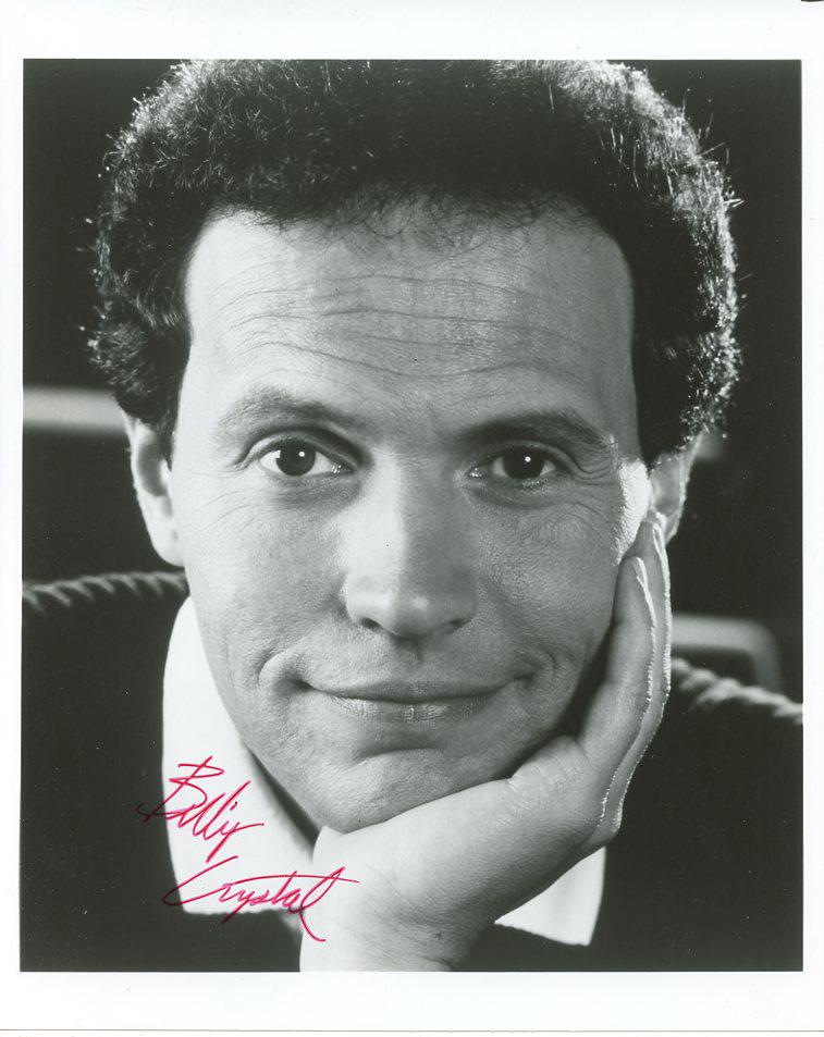 Billy Crystal YOUNGER In Person Signed Photo: A nascent older in person signed photo of Billy Crystal. Bily Crystal is an American actor, comedian, director, producer, writer and television host. He gained prominence in the 1970s and 1980s for te