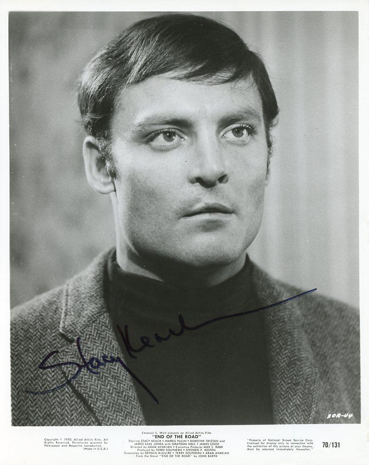 Stacy Keach END OF THE ROAD In Person Signed Photo: Stacy Keach in person signed autographed photo from the movie END OF THE ROAD. Stacy Keach as the character Jacob Horner