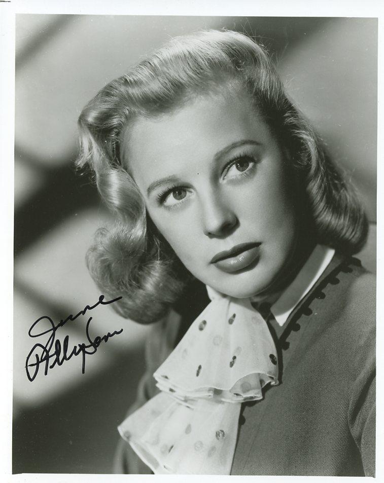 June Allyson (1917-2006) BEAUTIFUL Signed Photo: Photo size is 8x10. June Allyson (1917-2006) was an American stage, film, and television actress, dancer, and singer. Allyson began her career in 1937 as a dancer in short subject films and on Broadwa