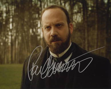 Paul Giamatti THE ILLUSIONIST In Person Signed Photo: Photo size is 8x10. Paul Giamatti in person signed autographed photo from the movie THE ILLUSIONIST. Paul Giamatti as the character Inspector Uhl