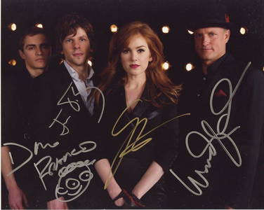 Harrelson / Fisher / Eisenberg / Franco NOW U SEE ME Cast IP Signed photo