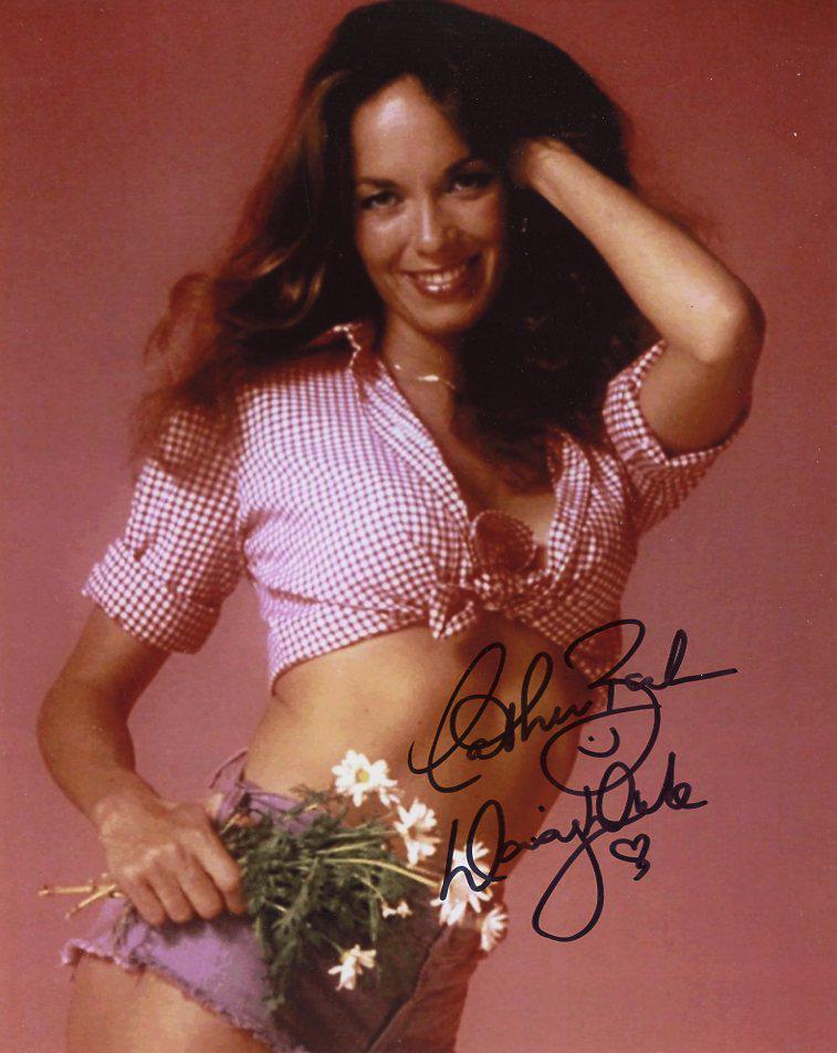 Catherine Bach DUKES OF HAZZARD In Person Signed Photo: Photo size is 8 x 10. Catherine Bach in person signed autographed photo from the TV series THE DUKES OF HAZZARD. Catherine Bach as the character Daisy Duke