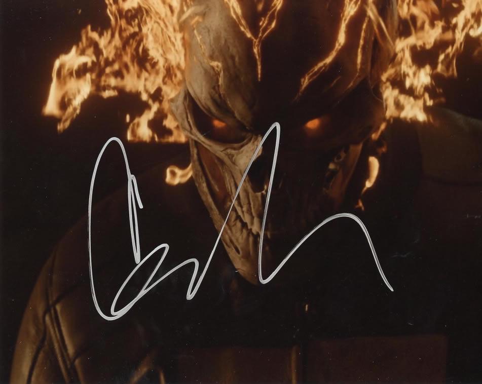 Gabriel Luna AGENTS OF SHIELD In Person Signed Photo: Photo size is 8 x 10. Gabriel Luna in person signed autographed photo from the TV series AGENTS OF SHIELD. Gabriel Luna as the character Robbie Reyes / Ghost Rider