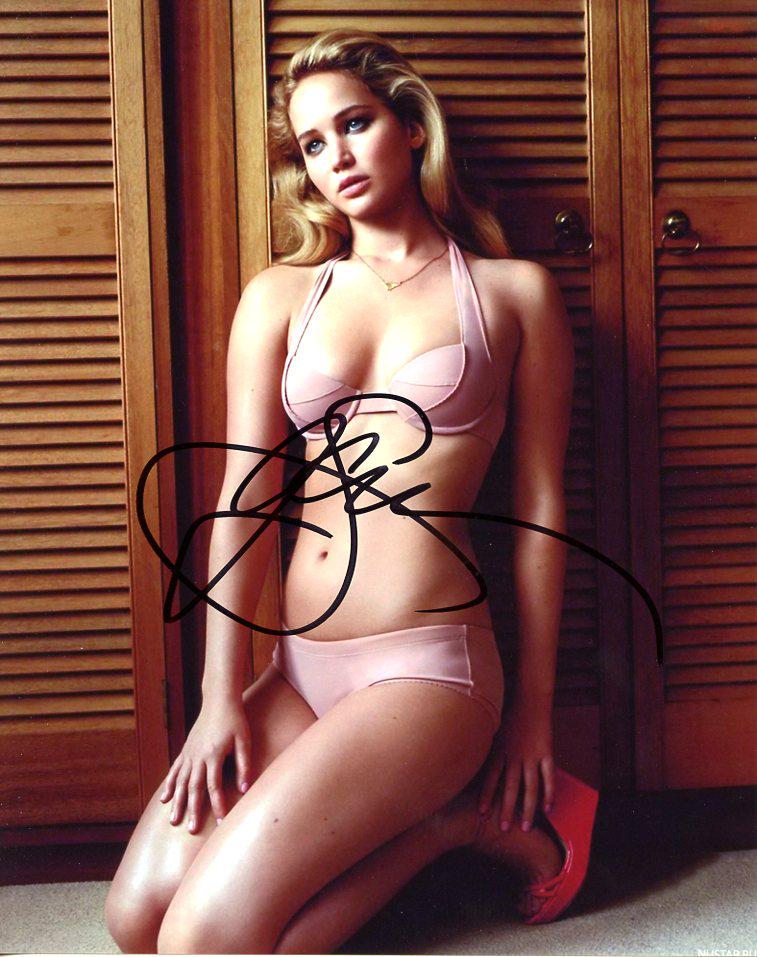 Jennifer Lawrence Sexy In Person Signed Photo
