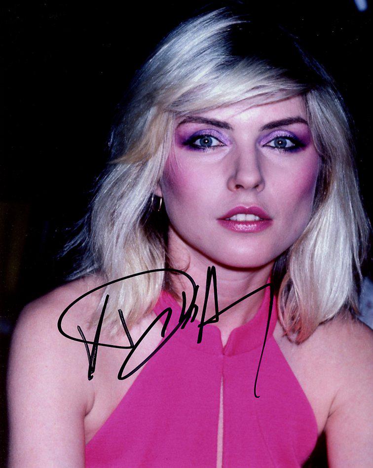 Debbie Harry MUSICIAN / BLONDIE In Person Signed Photo: Photo size is 8x10. Debbie Harry in person signed photo. Debbie Harry is an American singer, songwriter and actress, best known as the lead vocalist of the band Blondie. Four of her songs with the ban