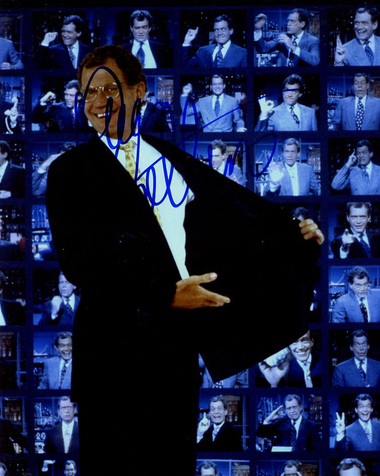 David Letterman TV HOST In Person Signed Photo (1 of 1)