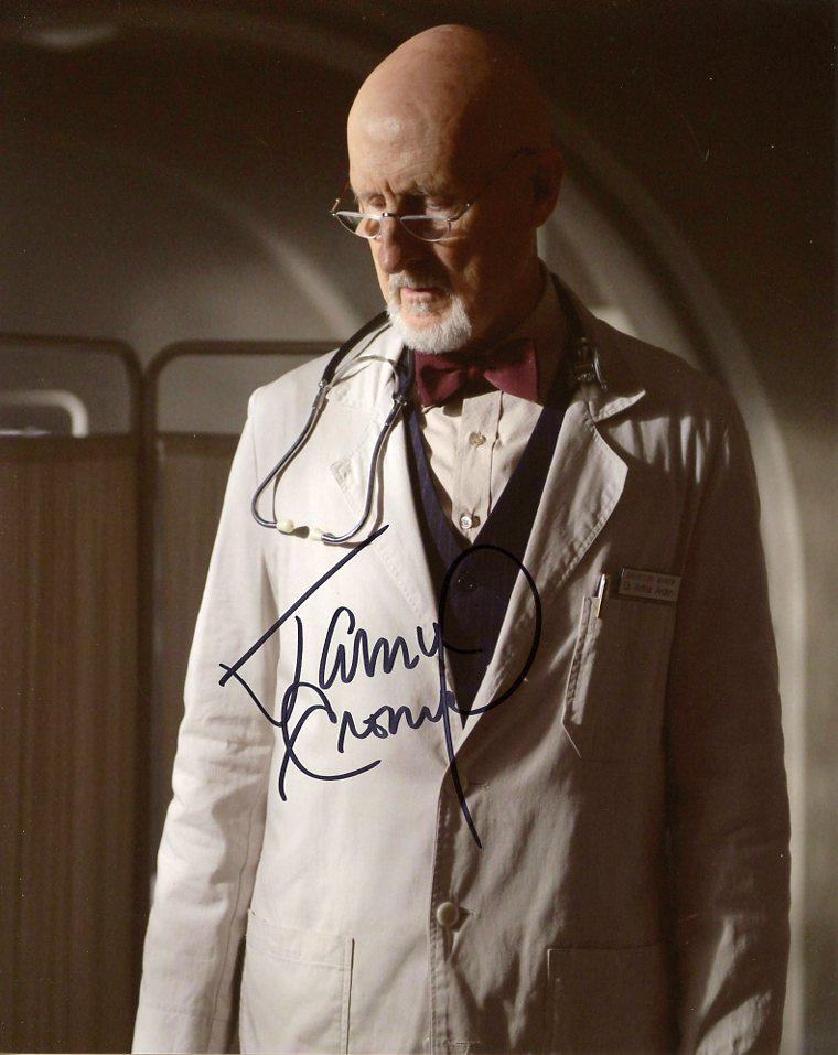 James Cromwell AMERICAN HORROR STORY In Person Signed Photo: Photo size is 8x10. James Cromwell in person signed autographed photo from the TV series AMERICAN HORROR STORY. James Cromwell as the character Arthur Arden