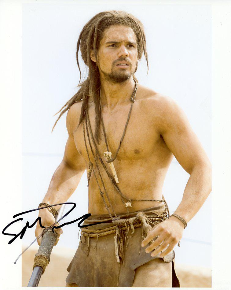 Steve Strait 10,000 BC In Person Signed Photo: Photo size is 8x10. Steve Strait in person signed photo from the movie 10,000 BC. Steve Strait as the character D'Leh.