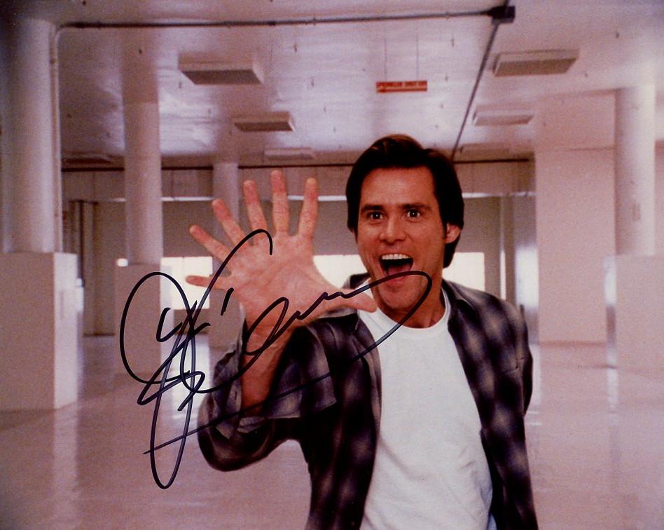 Jim Carrey BRUCE ALMIGHTY In Person Signed Photo (1 of 1)