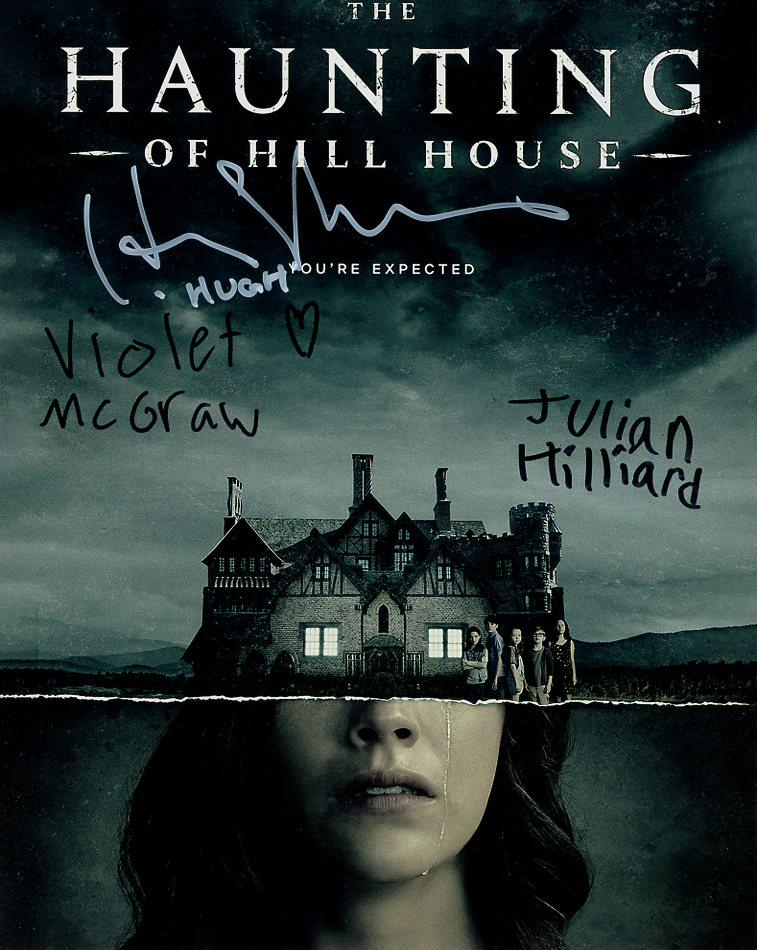 Thomas / Hilliard / McGraw HAUNTING OF HILL HOUSE In Person Signed Photo (1 of 1)
