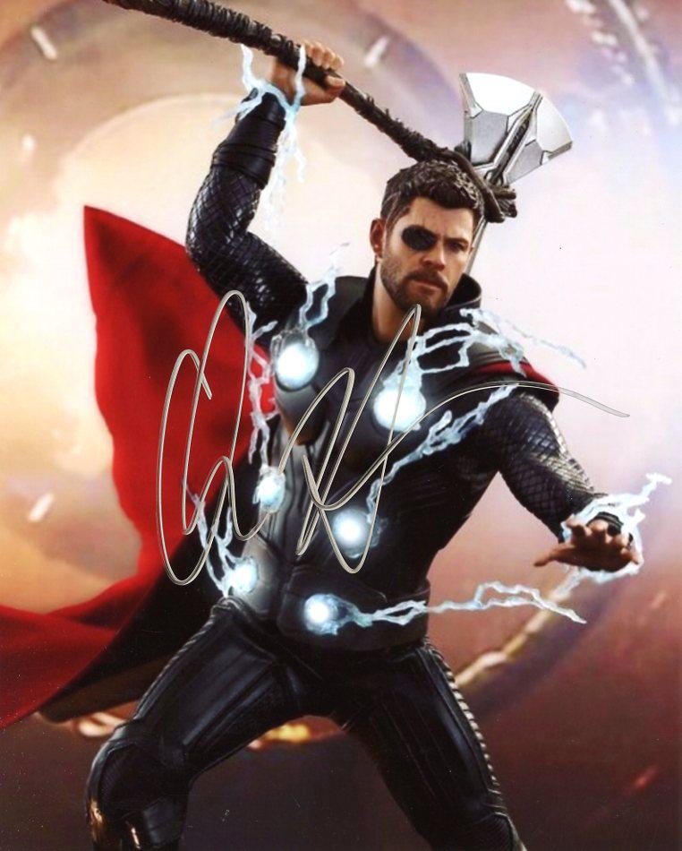 Chris Hemsworth AVENGERS ENDGAME In Person Signed Photo (1 of 1)