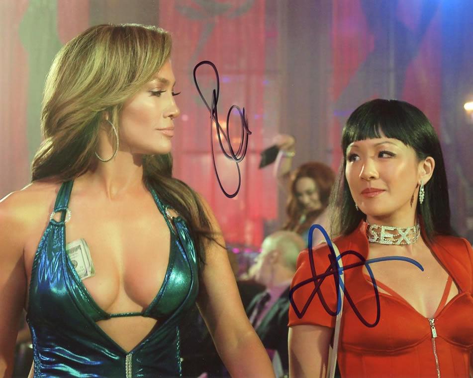 Jennifer Lopez / Constance Wu HUSTLERS In Person Signed Photo (1 of 1)
