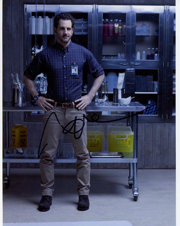 Aaron Abrams HANNIBAL In Person Signed Photo: Photo size is 8x10. Aaron Abrams in person signed autographs photo from the TV series HANNIBAL. Aaron Abrams as the character Brian Zeller.