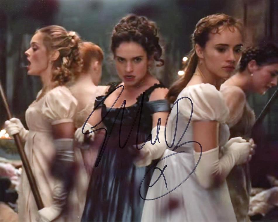 Ellie Bamber PRIDE PREJUDICE ZOMBIES In Person Signed Photo (1 of 1)