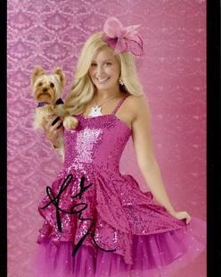 Ashley Tisdale HIGH SCHOOL MUSICAL In Person Signed Photo: Photo size is 8x10. Ashley Tisdale in person signed photo from the movie HIGH SCHOOL MUSICAL. Ashley Tisdale as the character Sharpay Evans.